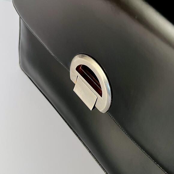 Vintage 1960s Koret Structured Leather Bag Minimalist Collectible Mint Condition - Picture 2 of 16